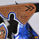 HILASON Western Horse Bull Riding Genuine Leather Rodeo Chaps