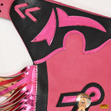 Hilason Pro Rodeo Bull Riding Breast Cancer Chaps