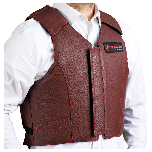 Equestrian Horse Riding Vest Safety Protective Hilason Leather - Uhorse