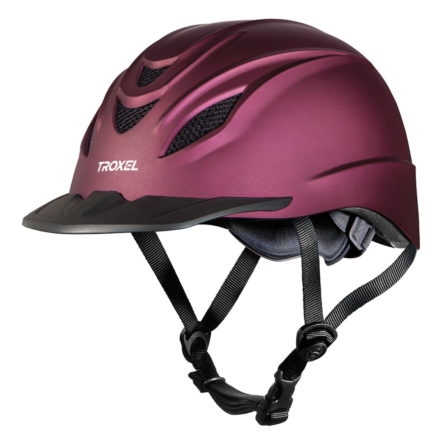 Troxel Intrpid Duratec Finish Low Profile Horse Riding Helmet Mulberry - Uhorse