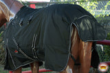HILASON 600D Turnout Light Winter Waterproof Rain Blanket Horse Blanket Black | Horse Blanket | Horse Turnout Blanket | Horse Blankets for Winter | Waterproof Turnout Blankets for Horses