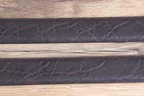 34 Inch 3D Wide Dark Brown Leather Elephant Print Mens Cowboy Belt