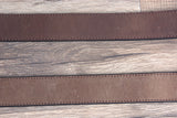 18 Inch 3D Dark Brown Leather Floral Boys Youth Cowboy Basic Belt