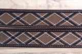 32 Inch 3D Brown Mens Basketweave Western Leather Cowboy Fashion Belt