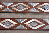 34 in3D Belt in Western Mens Hand Tooled Leather Cowboy Fashion Belt Brown
