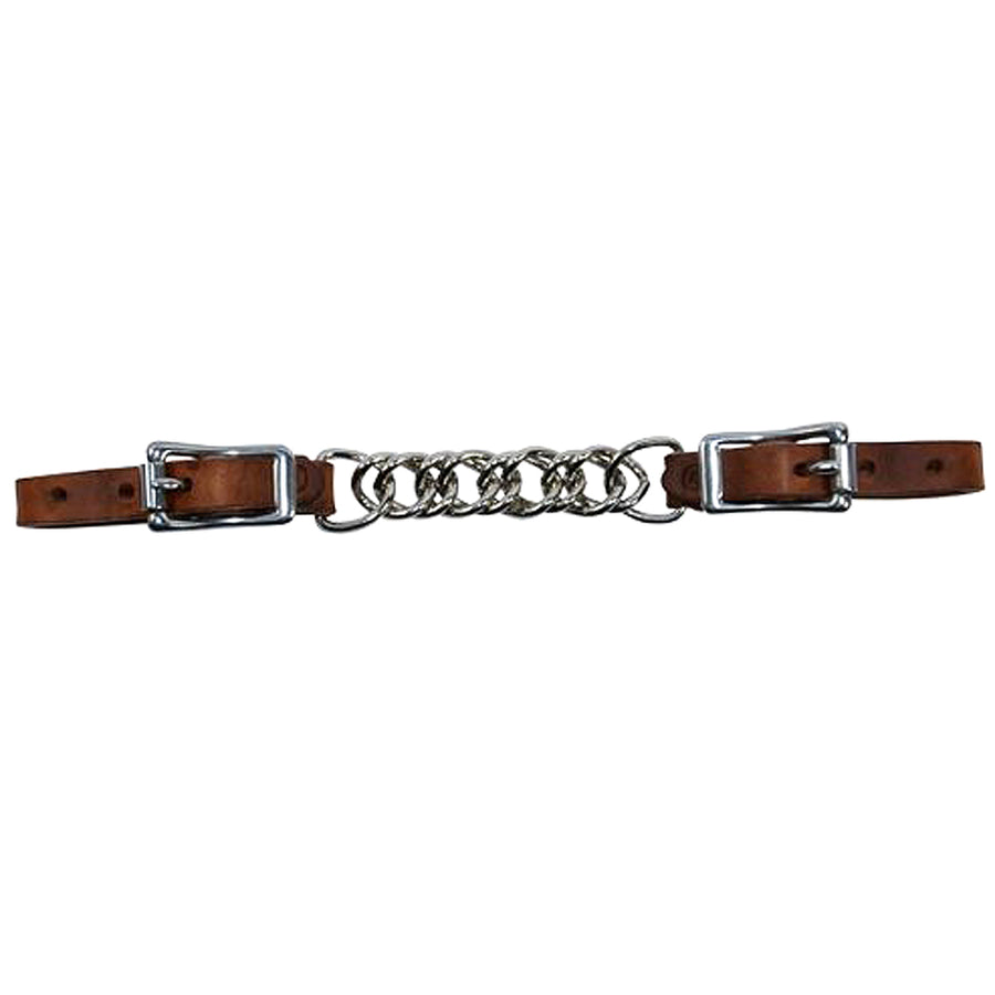 3 1/2 In Circle Y H. Tk. Double Flat Link Curb Chain by Hilason – Cowboy and equestrian accessories