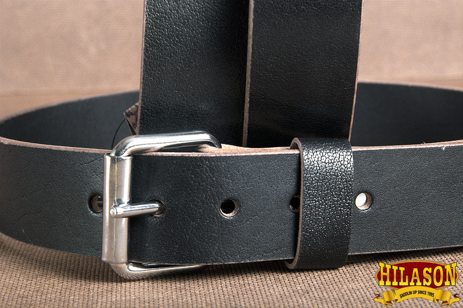 HILASON Western Genuine Leather Belt for Men Women Cowboy Cowgirl Handmade Unisex Full Grain Heavy Duty Tooled Belt for Jeans