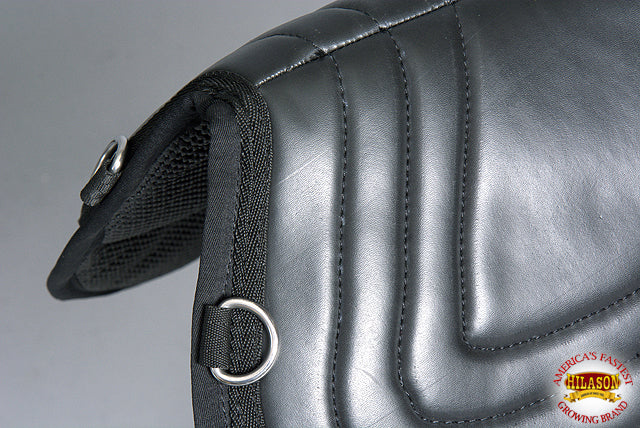 HILASON Western Pleasure Trail Riding Bareback Treeless Saddle Pad Girth | Pads Baretek for Horses