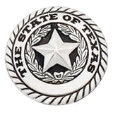 Pack Of 8 1-1/4 In W.xas Seal Concho Round Shape Nickel Plt. by Hilason – Cowboy and equestrian accessories