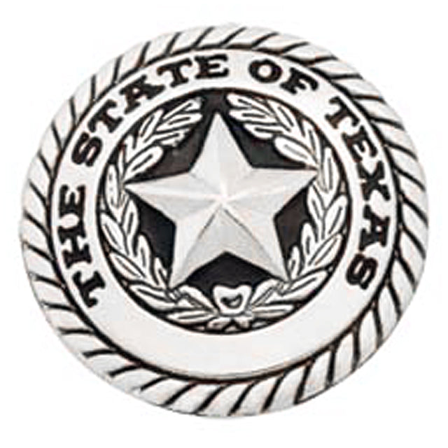 Pack Of 16 1-1/4 In Tack Tackxas Seal Concho Round Shape Nickel Plated - Uhorse