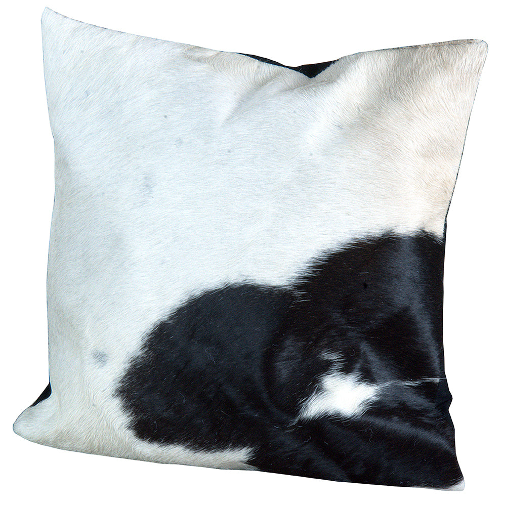 Genuine Cowhide Natural Hair-On Leather Cushion Pillow Cover 16X16