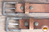HILASON Western Genuine Leather Belt for Handmade Unisex Full Grain Heavy Duty Belt Tan