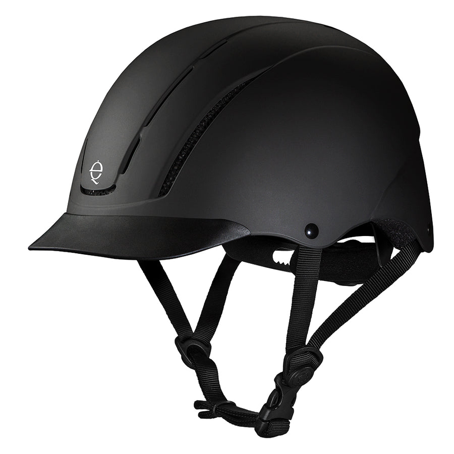 Troxel Dialfit Low Profile Spirit Horse Riding Helmet Black Duratec - Uhorse