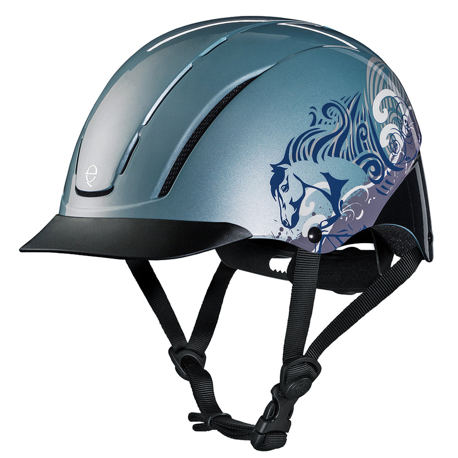 Troxel Dialfit Low Profile Spirit Horse Riding Helmet Sky Dreamscape - Uhorse
