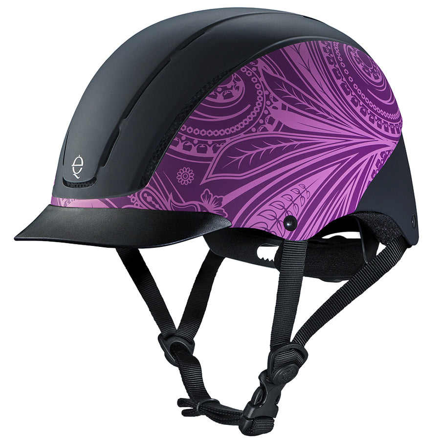 Troxel Dialfit Low Profile Spirit Horse Riding Helmet Purple Boho - Uhorse