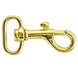 16 Pc 3/4 Inx1-3/4 In W. Square Eye Die Cast Brass Plt. Baby Snap – by Hilason – Cowboy and equestrian accessories