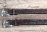 42" Roper W. 1.5" Elephant Print Basketweave Ends Mens Cowboy Belt