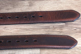 40" Roper Western 1.5" Crazyhorse Distressed Leather Mens Cowboy Belt Brown