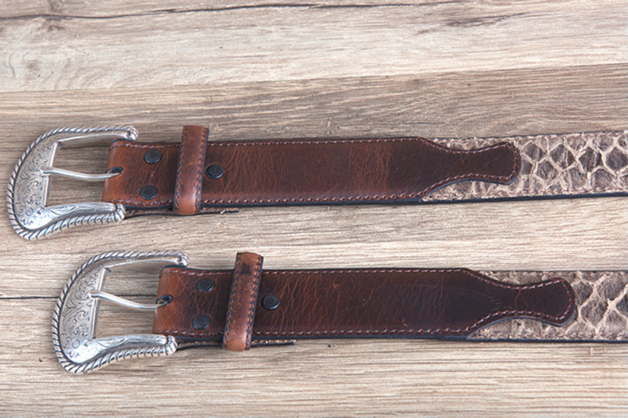 42" Roper Western 1.5" Crazyhorse Distressed Leather Mens Cowboy Belt Brown