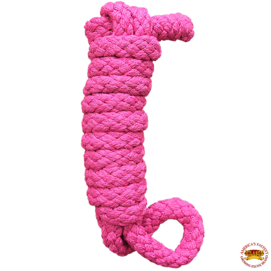 Hilason Horse Riding Poly Lead Rope Pink 1/4" X 8 Ft. - Uhorse