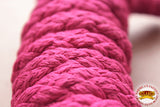Hilason Horse Riding Poly Lead Rope Pink  1/4" X 8 Ft.