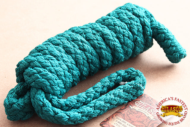 Hilason Horse Riding Poly Lead Rope 1/4" X 9 Ft. Red Turquoise