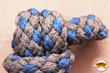 Hilason Horse Riding Poly Lead Rope Brown Tan 1/4" X 8 Ft.