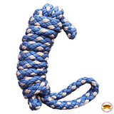 Hilason Horse Riding Poly Lead Rope Brown Tan  1/4" X 8 Ft.