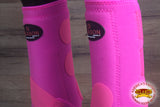 Hilason Horse Medicine Sports Boots Rear Hind Leg Pink