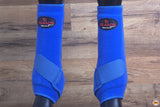 Large Hilason Horse Medicine Sports Boots Front Leg Royal Blue