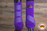 Hilason Horse Medicine Sports Boots Rear Hind Leg Purple
