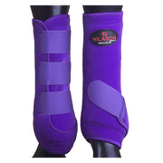 Purple Large HILASON Horse Medicine Sports Boots Rear Hind Leg