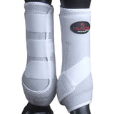 Hilason Horse Medicine Sports Boots Rear Hind Leg White