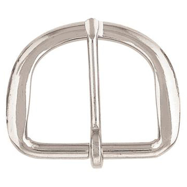 Silver metal D-ring with center bar - Uhorse