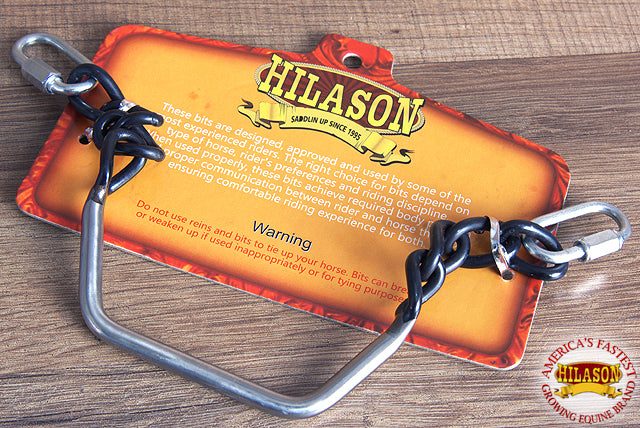 Hilason Western Horse Mouth Stainless Steel U Curb Chain W/ Quick Links