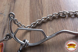 Hilason Western Horse Mouth Twisted Wire Hackamore Gag Bit W/ Curb Chain & Hook
