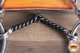 Hilason Western Horse Mouth Twisted Wire Hackamore Gag Bit W/ Curb Chain & Hook