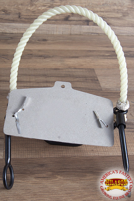 5-1/2" Hilason Western Black Steel Quick Stop Horse Mouth Bit W/ Rope Noseband
