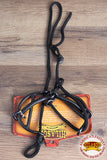 Hilason Western Black Steel 5-1/4" Horse Mouth Snaffle Gag Bit W/ Pp Strap