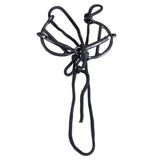 Hilason W. Black Steel 5-1/4" H. Mouth Snaffle Gag Bit W/ Pp Strap – by Hilason – Cowboy and equestrian accessories