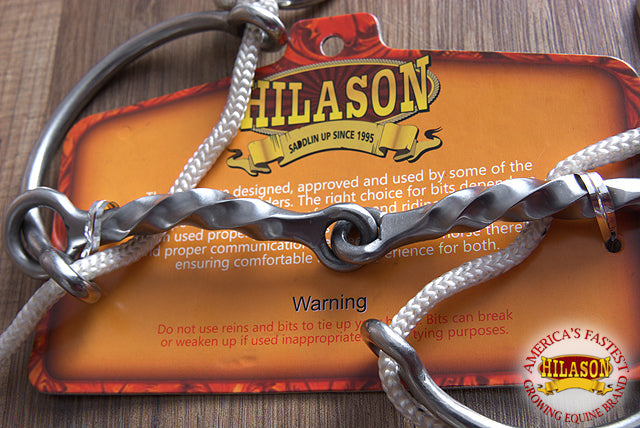 Hilason Western Horse Mouth Sliding Gag Combs Bit W/ Adjustable Cable