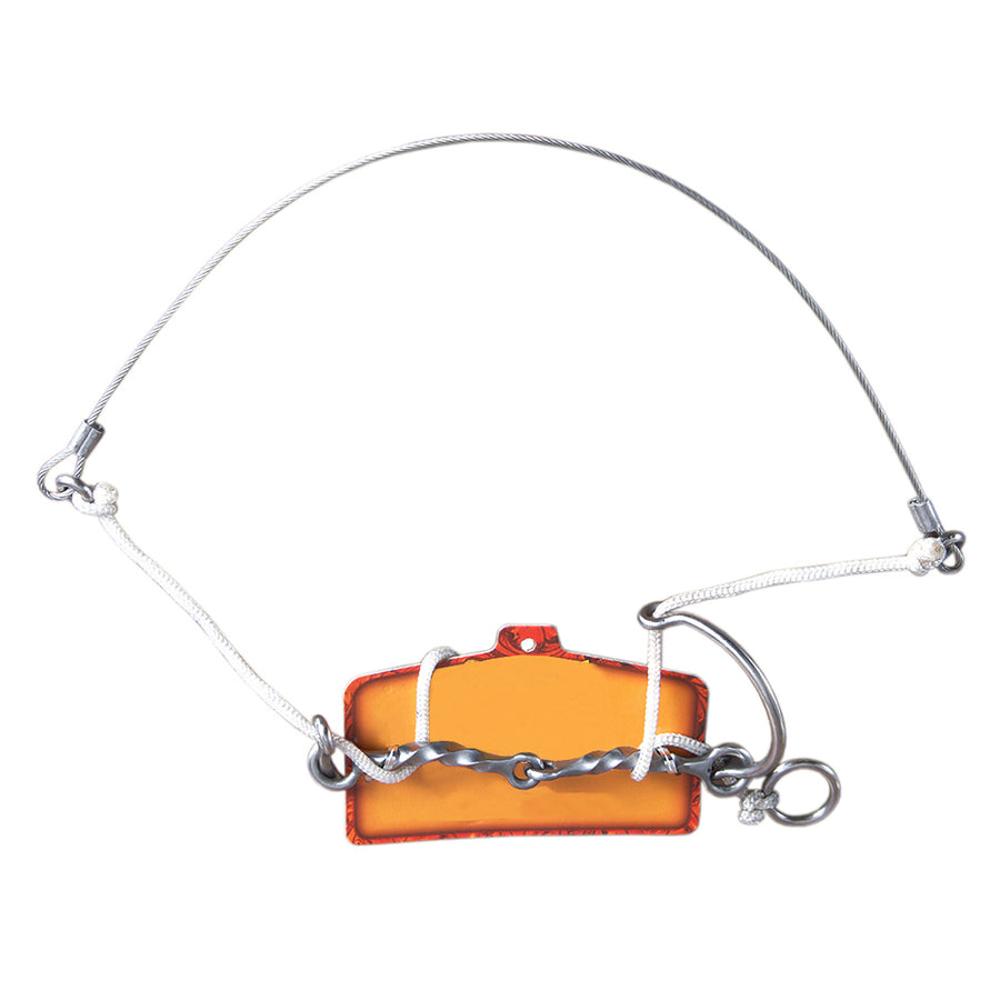 Hilason W. H. Mouth Sliding Gag Combs Bit W/ Adjustable Cable – by Hilason – Cowboy and equestrian accessories