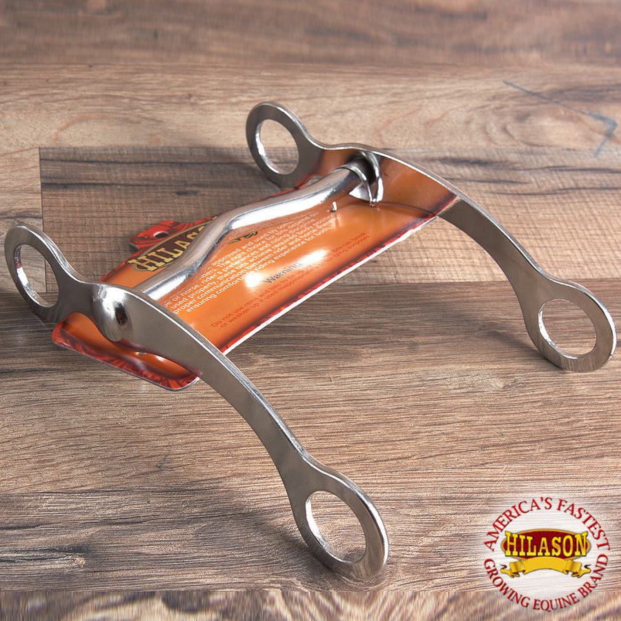 Hilason W. 5" H. Mouth Nickel Plt. Low Port Curb Bit by Hilason – Cowboy and equestrian accessories