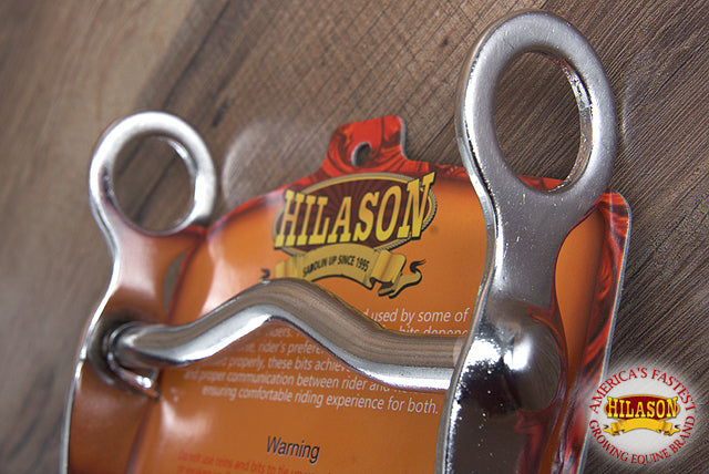 Hilason Western 5" Horse Mouth Nickel Plated Low Port Curb Bit