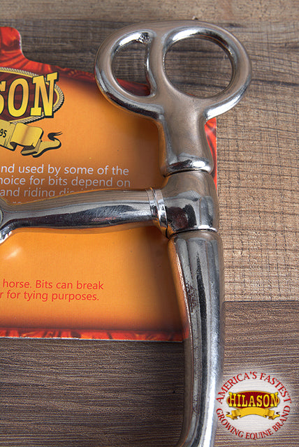 4-3/4" Hilason Malleable Iron Nickel Plt. Colt Breaking H. Mouth Bit – by Hilason – Cowboy and equestrian accessories
