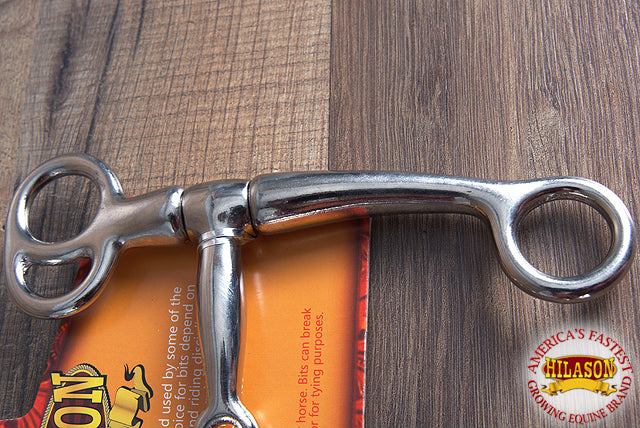 5" Hilason Western Malleable Iron Nickel Plated Colt Breaking Horse Mouth Bit