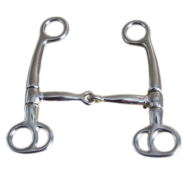 4-1/2" Hilason Malleable Iron Nickel Plated Colt Breaking Horse Mouth Bit - Uhorse