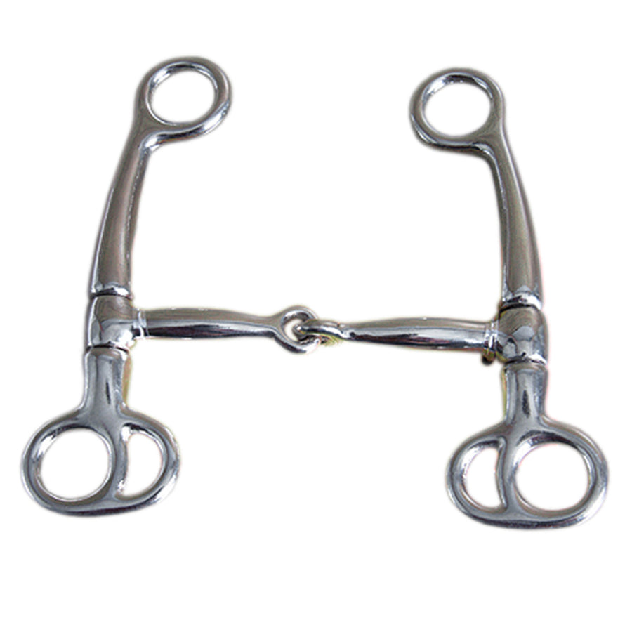 4-1/2" Hilason Malleable Iron Nickel Plated Colt Breaking Horse Mouth Bit - Uhorse