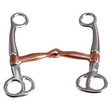 5" Hilason Malleable Iron H. Copper Snaffle Breaking Mouth Bit – by Hilason – Cowboy and equestrian accessories