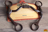 Hilason Brown Steel Western Tack Horse Curb Bit Low Port Loose Cheek